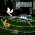 thumbnail image 4 of 4 Pcs Solar Nocturnal Ultrasonic Light Animal Repeller Outdoor Deterrent with Pir Sensor Waterproof Deterrent Deer Repellent Devices to Repel Cat, Dog, Rabbit, Raccoon, Fox for Yard Garden, 4 of 7