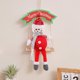 thumbnail image 5 of Muñeco navideño columpio juguete manualidades decorativas lindo árbol de Navidad colgante adorno Muñeco de nieve, 5 of 9