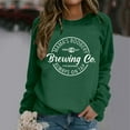 thumbnail image 2 of Women's Winter Fashion Sweatshirt Festive Christmas Print Round Neck Top Cozy Soft Pullover Casual Long Sleeve Tunic Blouse, 2 of 2