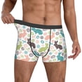 thumbnail image 2 of Salouo Easter Rabbit Print Men's Boxer Briefs,Breathable Underwear Elastic Waistband Briefs for Men -X-Large, 2 of 8