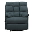 thumbnail image 4 of Homesvale Microfiber Recliner, Deep Blue, 4 of 7