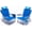 Blue, variant on Sunnyfeel Extra Wide Low Beach Chair, 5 Position Lay Flat, 500 LBS Heavy Duty, XL Portable Folding Chair, Dark Blue Stripe