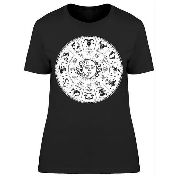 Zodiac Horoscope Moon  T-Shirt Women -Image by Shutterstock, Female 3X-Large