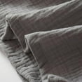 thumbnail image 4 of PMVFHDE Men's Crepe Robe Japanese Double Layer Lightweight Bathrobe Cotton Comfortable Mens Pajamas Home Wear For All Seasons Grey，M, 4 of 4