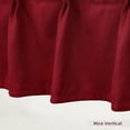 thumbnail image 3 of DriftAway Pinch Pleat Valance for Kitchen Window Blackout Faux Linen Textured Solid Beige Valance for Living Room 16 Inch Farmhouse Linen Curtain Valance Window Treatment Back Tab 52x16 Red Valance, 3 of 9