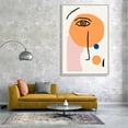 thumbnail image 3 of IDEA4WALL Framed Canvas Wall Art Minimalist Abstract Closeup of Face Painting Prints for Modern Home Decoration Ready to Hang - 24x36 inches, 3 of 4