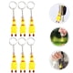 thumbnail image 2 of 6 Pack Chicken Keychain, Mini Rubber Squeeze Screaming Chicken Toy, 2 of 5