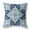 Indigo & Light Blue, variant on 18 in. Floral Geo Indoor Outdoor Throw Pillow, Indigo & Light Blue