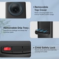 thumbnail image 4 of ICEVOKE Top Load Hot, Room & Cold Water Cooler Dispenser for 3/5 Gal, Child Safety Lock, 4 of 6