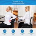 thumbnail image 6 of Seat Cushion Pillow for Office Chair, Car Seat Cushion for Desk Chair, Non-Slip Memory Foam Coccyx Seat Cushion for Back , Sciatica & Tailbone Pain Relief (Black), 6 of 7