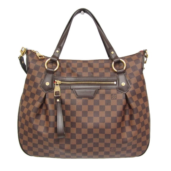 Pre-Owned Louis Vuitton Damier Evora MM N41131 Women's Handbag,Shoulder Bag Brown,Ebene