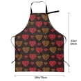 thumbnail image 5 of Lsque Gold Glitter Heart Waterproof Apron Chef Aprons for Men Heavy Duty Chemical Work Apron Extra Long Grilling Aprons with Adjustable Bib Apron, 5 of 9