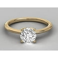 thumbnail image 2 of Cora Jewellery 1 CT Round Moissaanite Solitaire Engagment Ring for Women, 18K Yellow Gold, 7.5 US, 2 of 5