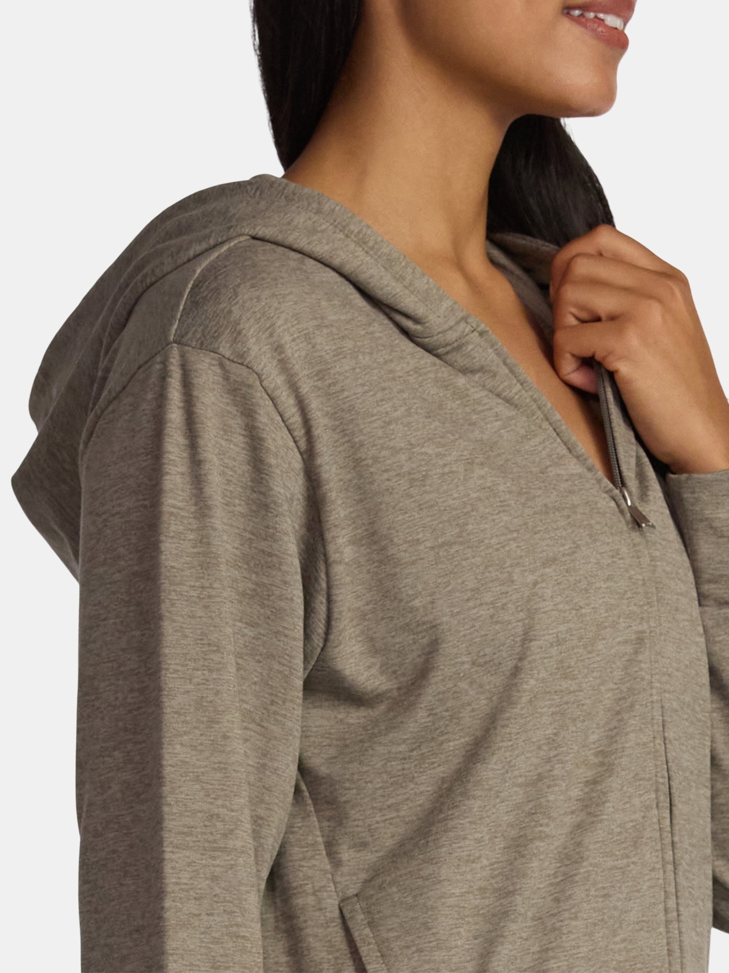 Athletic Works Women's and Women's Plus ButterCore Zip Up Hoodie, Sizes XS-4X