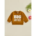 thumbnail image 2 of TSEXIEFOOFU Newborn Baby Boys Pullovers Long Sleeve Round Neck Letter Print Loose Sweatshirts, 2 of 8