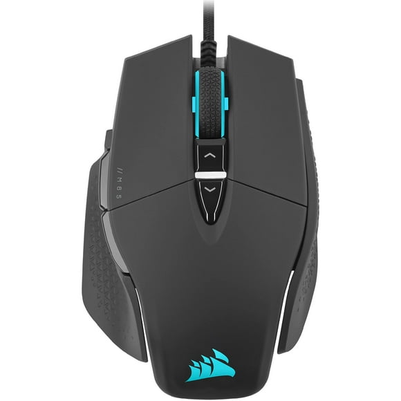 Corsair M65 RGB Ultra Tunable FPS Gaming Mouse Marksman 26,000 DPI Optical Sensor, Optical Switches, AXON Hyper-Processing Technology, Sensor Fusion Control, Tunable Weight System - Black