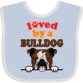 thumbnail image 3 of Inktastic English Bulldog Dog Girls Baby Bib, 3 of 4