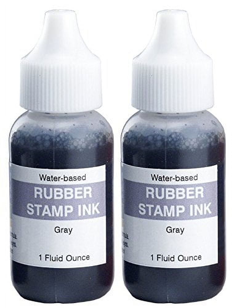 Extra Large 7" x 8" Industrial Rubber Stamp Ink Pad, Gray