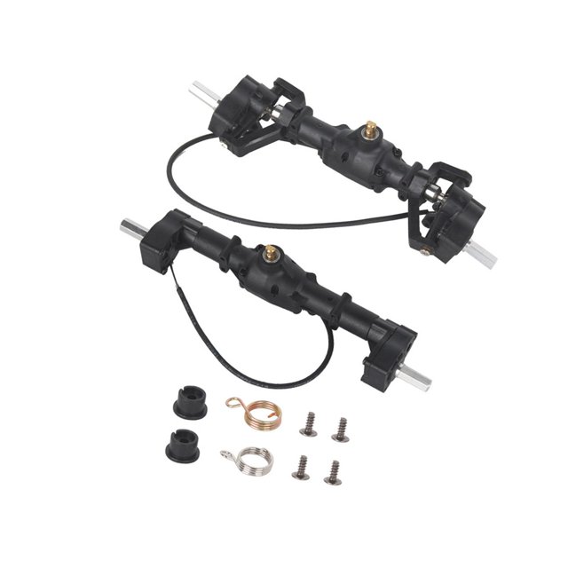 Juego de Eje Delantero y Trasero de Coche RC Hugo D90 99S Escala 1:12