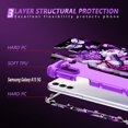thumbnail image 4 of Casetego for Samsung Galaxy A15 5G Case,Glow in The Dark Three Layer Heavy Duty Shockproof Protection Hard Plastic Bumper+Soft Silicone Protective 6.5 inch Case,Light Butterfly, 4 of 7