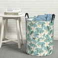 thumbnail image 5 of Picia Lilies Flowers Large Laundry Basket, Waterproof, Freestanding Laundry Hamper, Collapsible Tall Clothes Hamper with Extended Handles-Small, 5 of 8