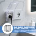 thumbnail image 4 of Uxcell 4.41 x 3.94 x 2.8 Inch Outlet Cover Box, Transparent Black, 4 of 7