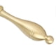 thumbnail image 5 of Hand Call Bell 4.7in Long Pure Brass Exquisite Carved Pattern Curved Handle Dinner Bell for Wedding Party Family Bar, 5 of 5