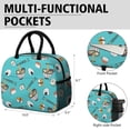 thumbnail image 6 of Reusable Sushi Lnsulated Lunch Bag for Women & Men-Leakproof Water-Resistant Cooler Tote,Large Capacity(10.6x8.7x6.3in)for Work,Office,Travel,Picnic,Beach., 6 of 7