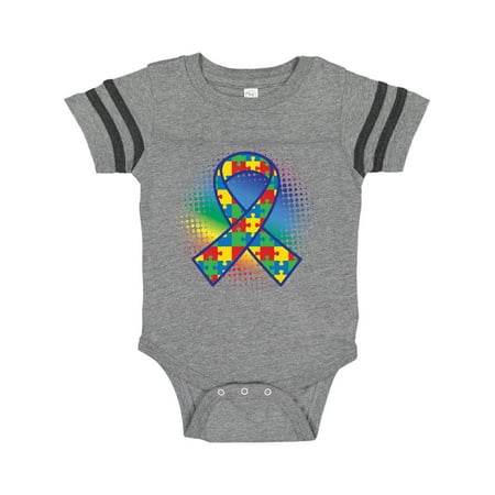 

Inktastic Autism Awareness Ribbon Support Walk Gift Baby Boy or Baby Girl Bodysuit