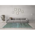 thumbnail image 3 of Ahgly Company Indoor Rectangle Solid Light Blue Modern Area Rugs, 8' x 12', 3 of 4