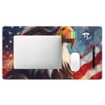 thumbnail image 4 of Bingfone Bald Eagle Pilot Large Gaming Mouse Pad,Extended Desk Mousepad with Stitched Edges,Non-Slip Base,Water Resist Keyboard Pad for Gamer, Office & Home, 29.5 x 16 in, 4 of 6
