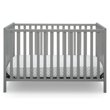 UPC: 0080213072681 | Delta Children Heartland 4-in-1 Convertible Baby Crib  Grey