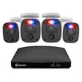 thumbnail image 1 of sistema de seguridad exterior swann 1080p 8 canales 4 cámaras audio bidireccional y analíticos smart, 1 of 7