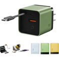 thumbnail image 1 of wonima44 3 in 1 GaN Charger, Scalable 80w Max Fast Charger Module,Retractable Phone Charger Wall Plug,All in One Charger Retractable Cable iPhone 17/16/15,Galaxy S25 Laptops(Green), 1 of 1