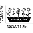 thumbnail image 4 of Custom Flower Garden Metal Wall Art, Personalized Garden Name Sign Home Decor, Ideal for Home Decor & Gift, Gardener Gift, 4 of 6