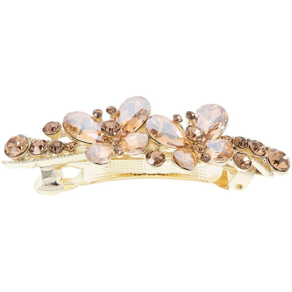 LOLIPPYY Sparkly Hair Barrettes for Women Fine Hair Rhinestone Hair Clip Daily Use 1Pcs