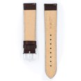 thumbnail image 3 of Hirsch Kansas Smooth Leather Watch Strap - Brown - M - 28mm - Silver Buckle, 3 of 9