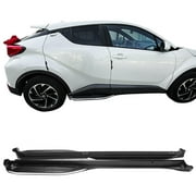 Ikon Motorsports Compatible with 18-22 Toyota C-HR OE Style Running Boards Side Step Bars Unpainted Aluminum
