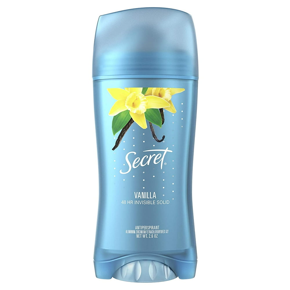 Secret Invisible Solid Antiperspirant and Deodorant for Women, Vanilla