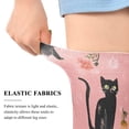 thumbnail image 4 of Iauyy Highly Elastic Women's Trouser Knee High Socks 93% Nylon Breathable and Durable Perfect for Outings, Parties, Home, The Best Gifts for Women Simple Sketch Of A Kitten, 4 of 7