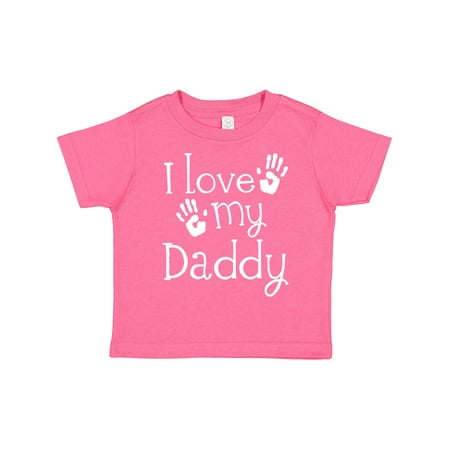 

Inktastic I Love My Daddy Fathers Day Gift Toddler Boy or Toddler Girl T-Shirt