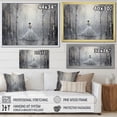 thumbnail image 4 of Designart "Ballet Of Birch Trees With A Woman'S Touch" Tree Birch Floater Framed Wall Art Prints, 4 of 5
