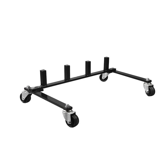HPDMC Car Dolly Rack - Storage Stand for 4 Go Jack Dollies - Heavy Duty 300 lb Capacity - 4-Wheel Transport Dolly Holder