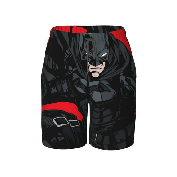 Batman Boy's Swim Trunks Quick Dry Board Shorts Kids Beach Swim Shorts Bathing Suits Swimsuit