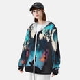 thumbnail image 3 of Balery Artistic Moon Valley Wolf Sudadera ligera de manga larga con capucha y protección solar UPF 50+ para hombre y mujer, ideal para pesca y running-3X-Large, 3 of 7