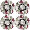 thumbnail image 2 of Shower Caps,Multicolor Christmas Tree Pattern Waterproof Shower Cap for Women 4 Pieces,Double Reusable Hair Cover for Shower PEVA Elastic Stretch Hem, 2 of 7