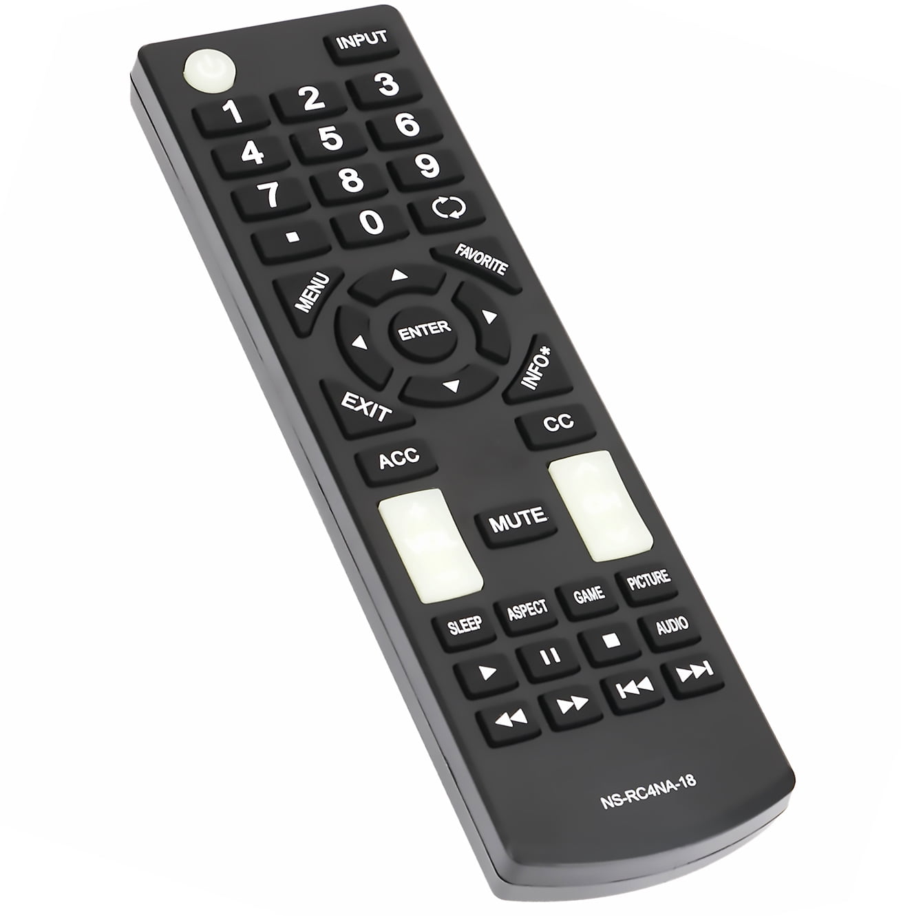 Replaced Remote Fit for Insignia TV NS-32D311MX17 NS-32D311NA17 NS-39D310NA17 NS-40D420MX18 NS-40D420NA18 NS-49D420NA18 NS-50D510MX17 NS-50D510MX19 NS-50D510NA17 NS-50D510NA19 55D420NA18 NS-RC4NA-18