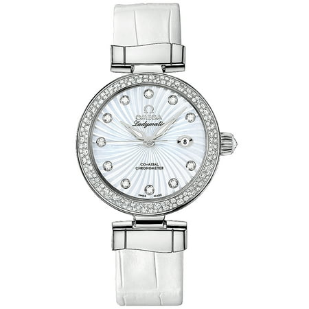 Omega DeVille Ladymatic Diamond 34mm Women's Watch 425.38.34.20.55.001