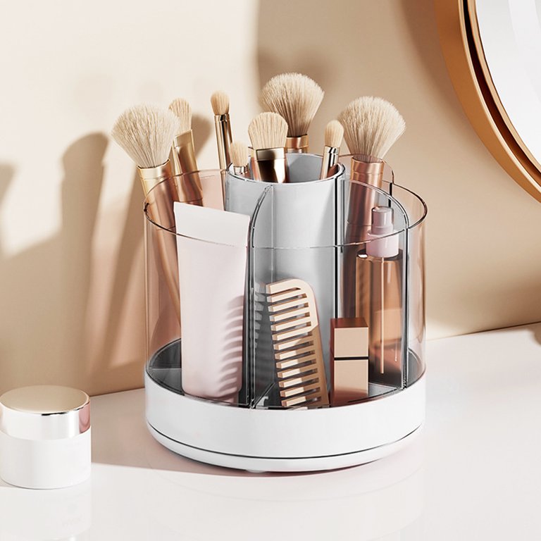 UPSEN Silicone Makeup Brush Holder, Multi-Purpose Desktop Organizers  Cosmetic Storage Box for Painting Pen Brushes, Stationary Tools Nail