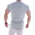 thumbnail image 4 of Big and Tall Shirts for Men Fitness Short Sleeved Sports T Shirt Stretch Training Clothes Mens A Shirts Mod Bod Tops Men's Tall Men Sports T Shirt Mens Socks Size 13-15 The for Pocket 2XL, 4 of 4